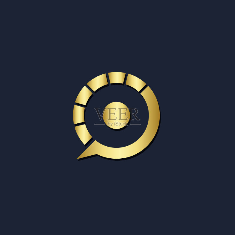 圆形目标科技Logo图标素材