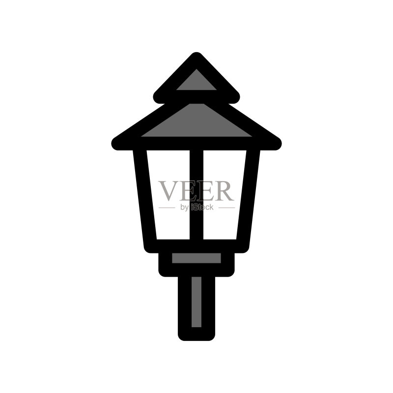 花园灯图标素材