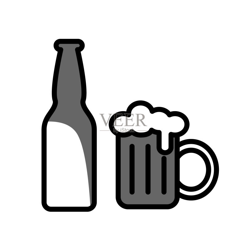 啤酒图标图案图标素材
