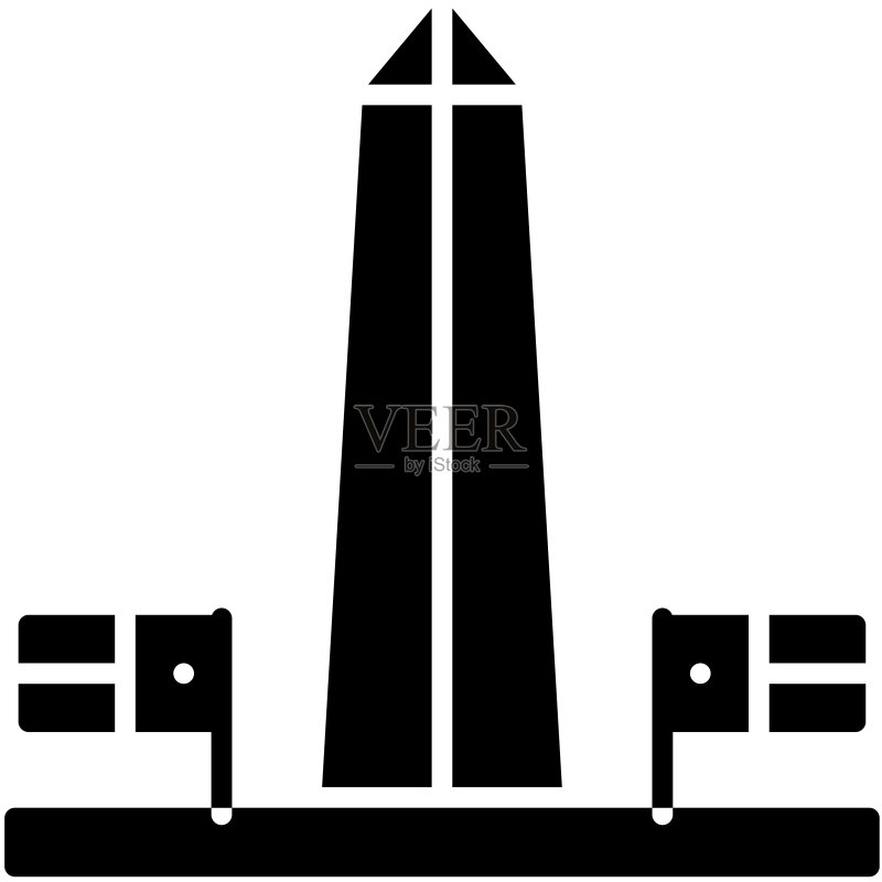 方尖碑图标,7月4日相关矢量素材图标素材
