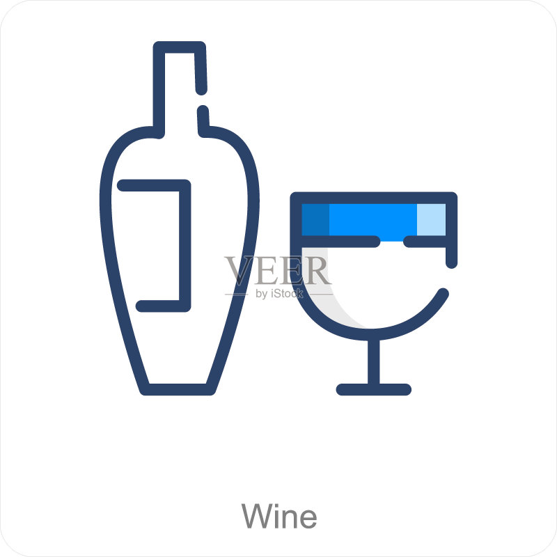 鸡尾酒图标素材