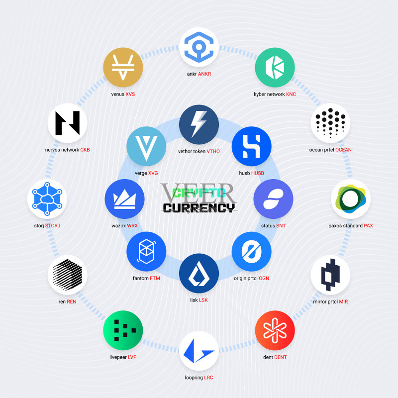 加密货币币数字支付系统图标素材