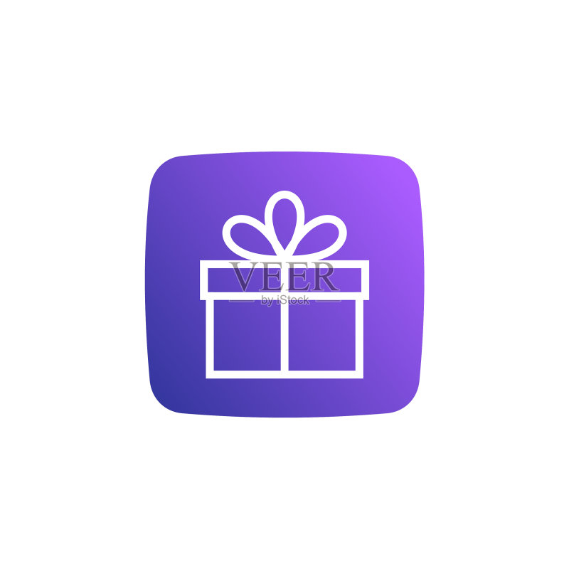 在线App礼品盒科技Logo设计图标素材
