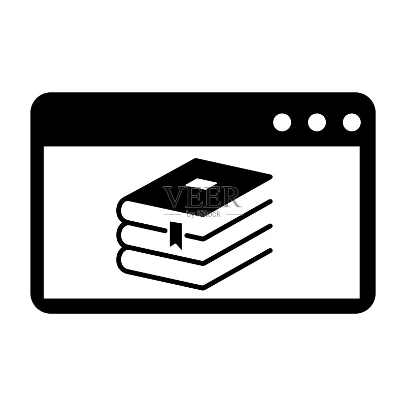 远程学习、在线学习、在线教育图标图标素材