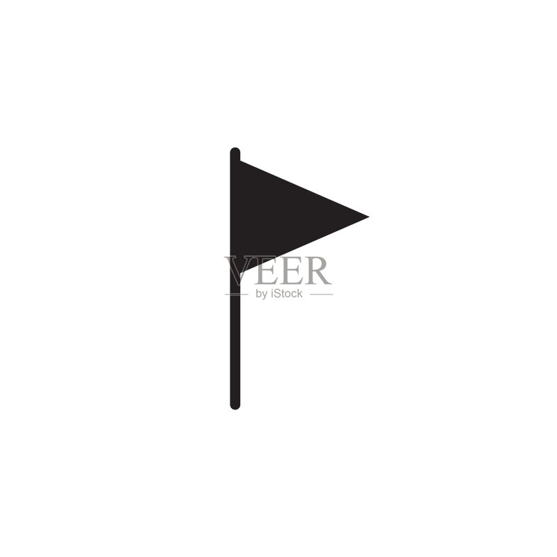 简约旗帜图标Logo设计图标素材