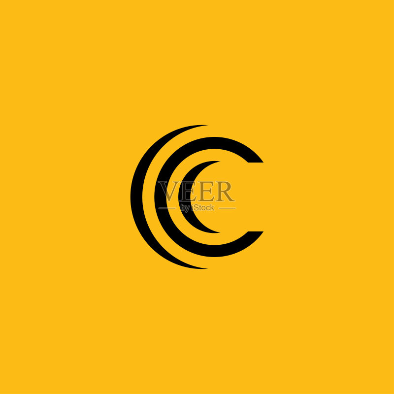 C字母Logo设计模板:创意C字母图标矢量素材图标素材