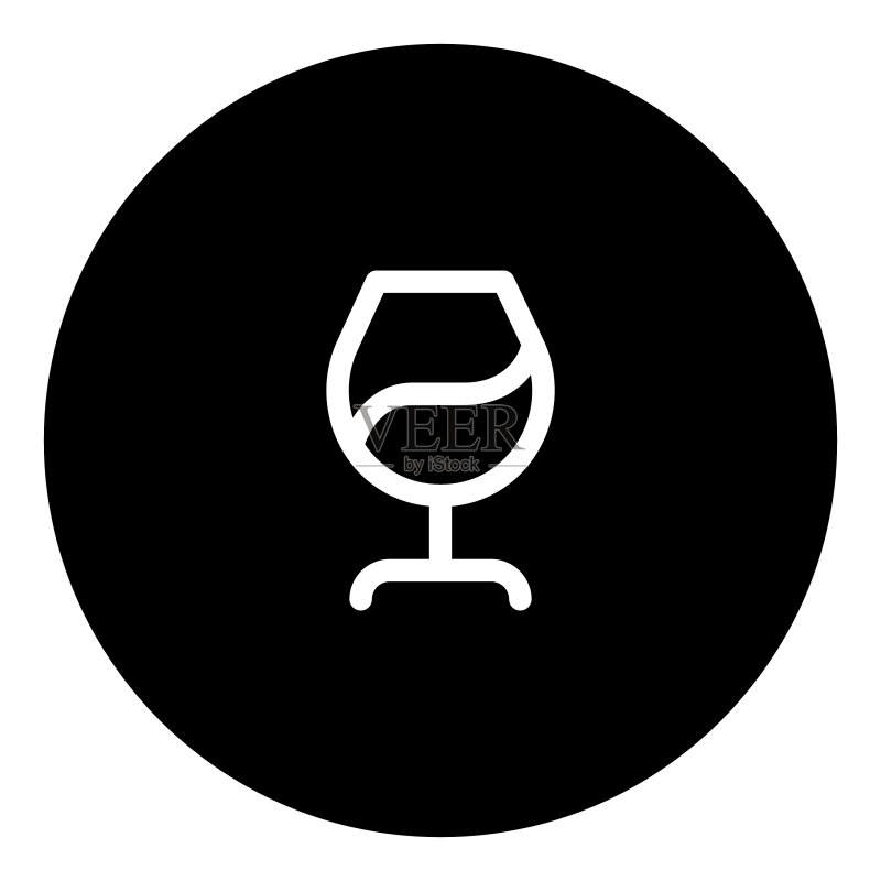 酒精杯图标素材