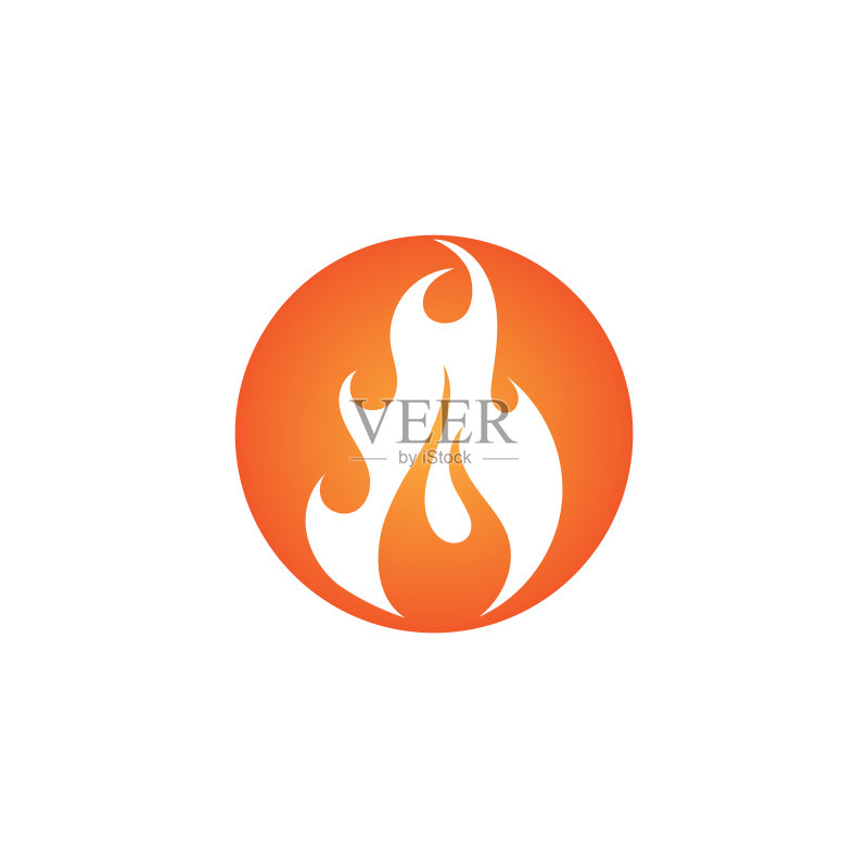 火焰logo设计模板图标素材