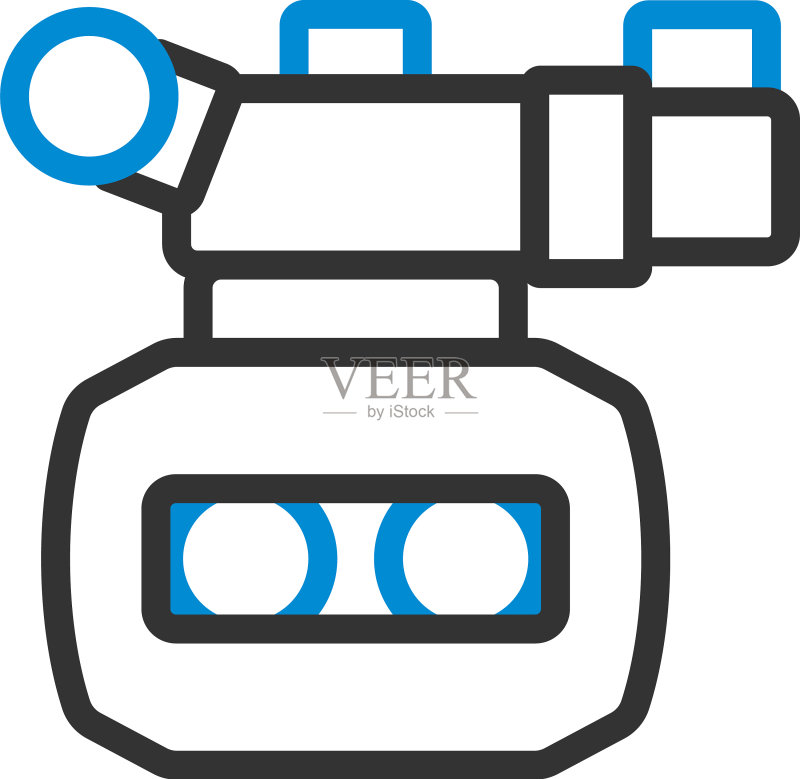 3D电影摄影机图标图标素材