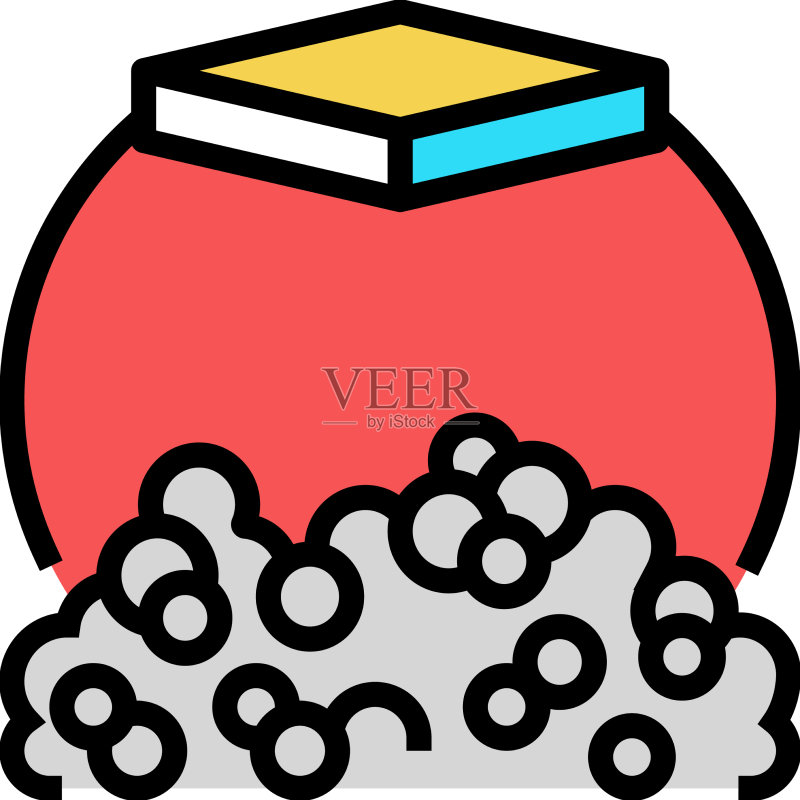 塑料工业生产彩色图标图标素材