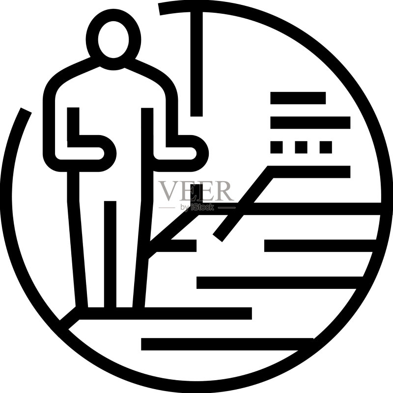 装修服务工人咨询图标素材