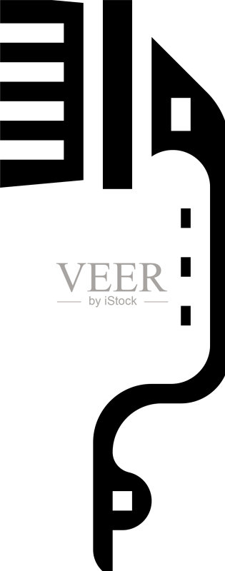 家务清洁刷字形图标图标素材