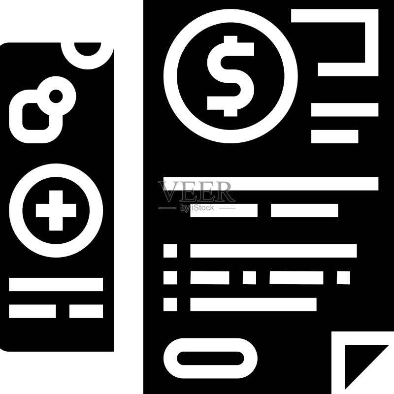 保险科技文档字形图标图标素材