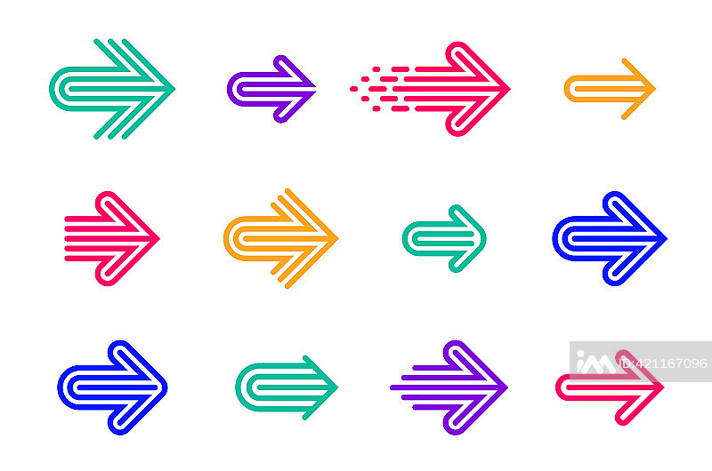 箭头logo集合图标素材