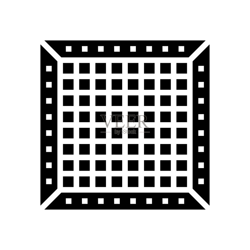 棋盘图案字形图标矢量素材图标素材
