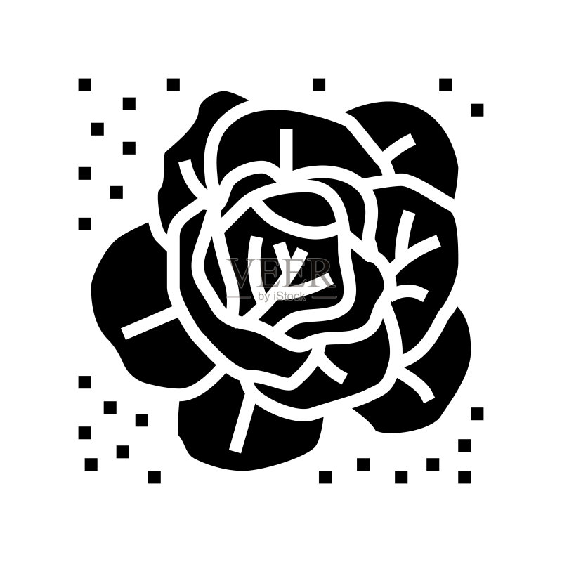 农田甘蓝种植标志矢量图图标素材