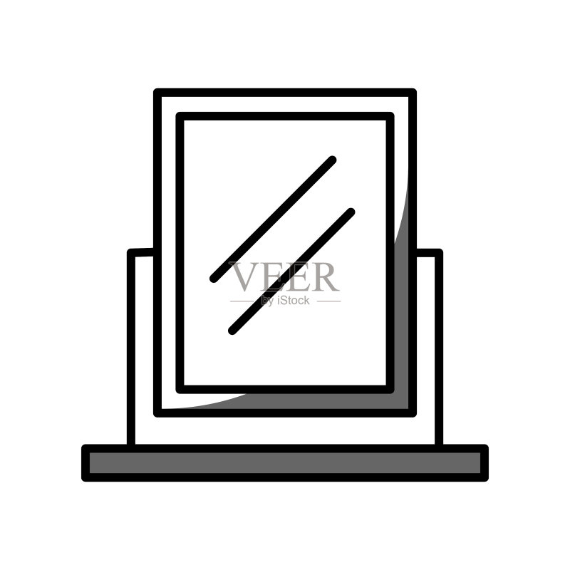 镜子图形图标素材