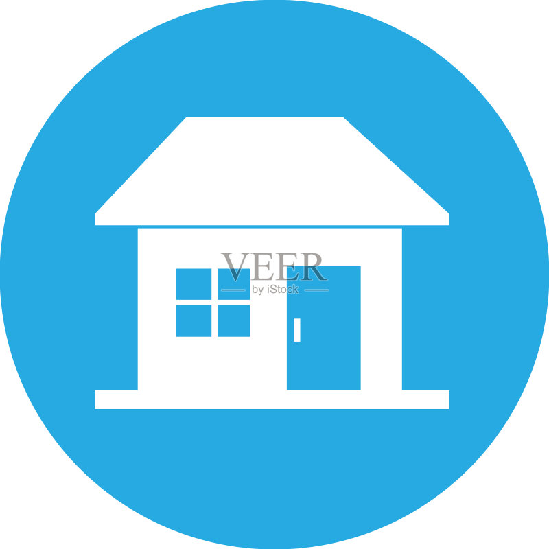 房屋符号和住宅图标标志设计图标素材