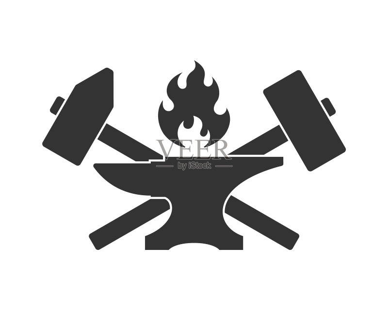 铁匠铺标志图标素材