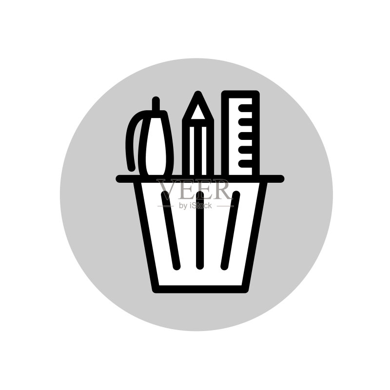铅笔架图标图案图标素材