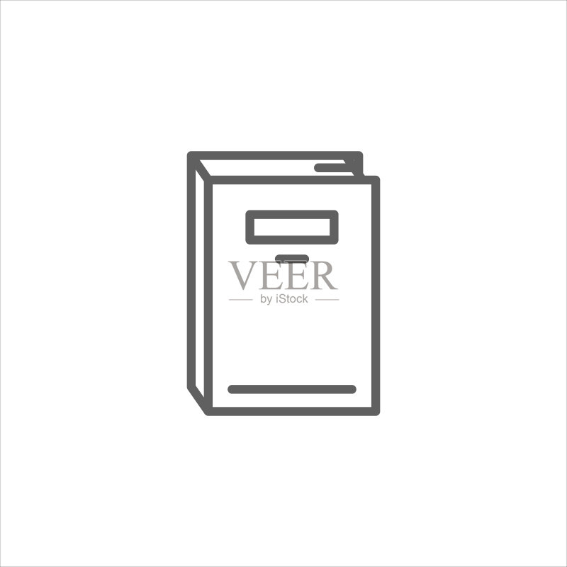 简单的书籍线性图标图标素材