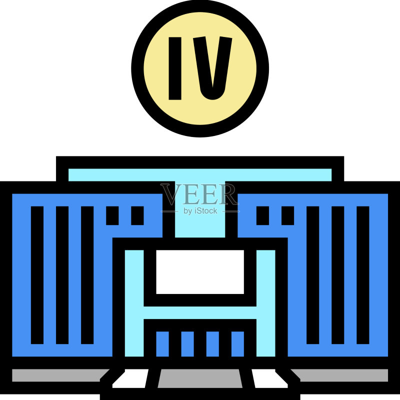 四年制大学彩色图标图标素材