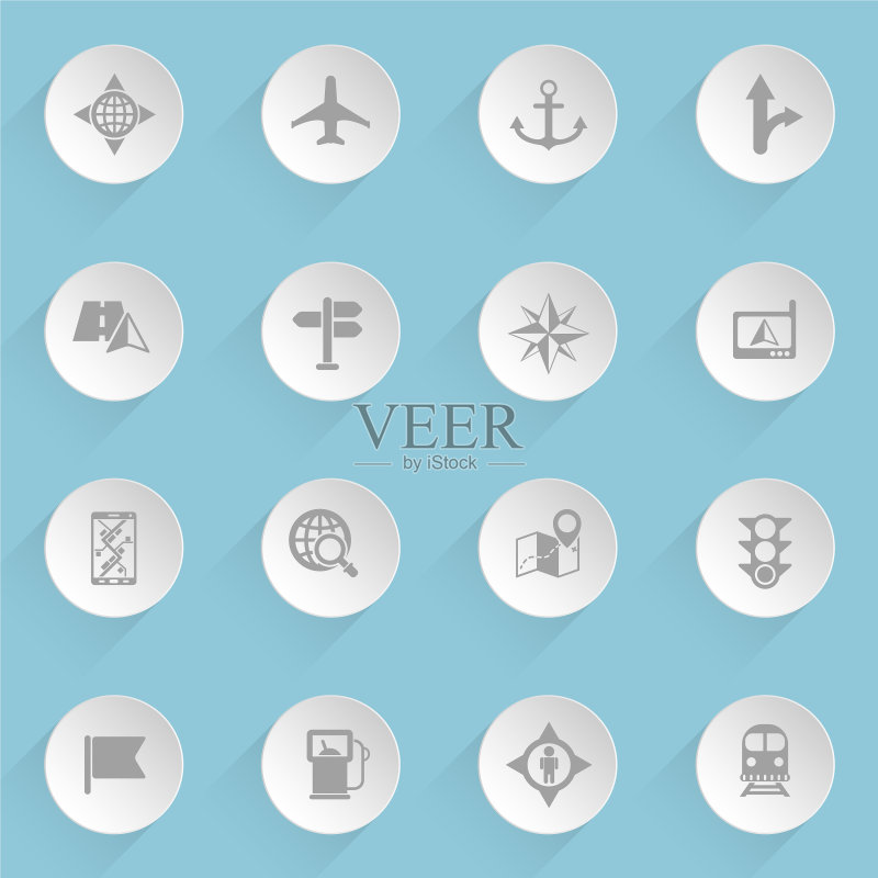 导航Web图标图标素材