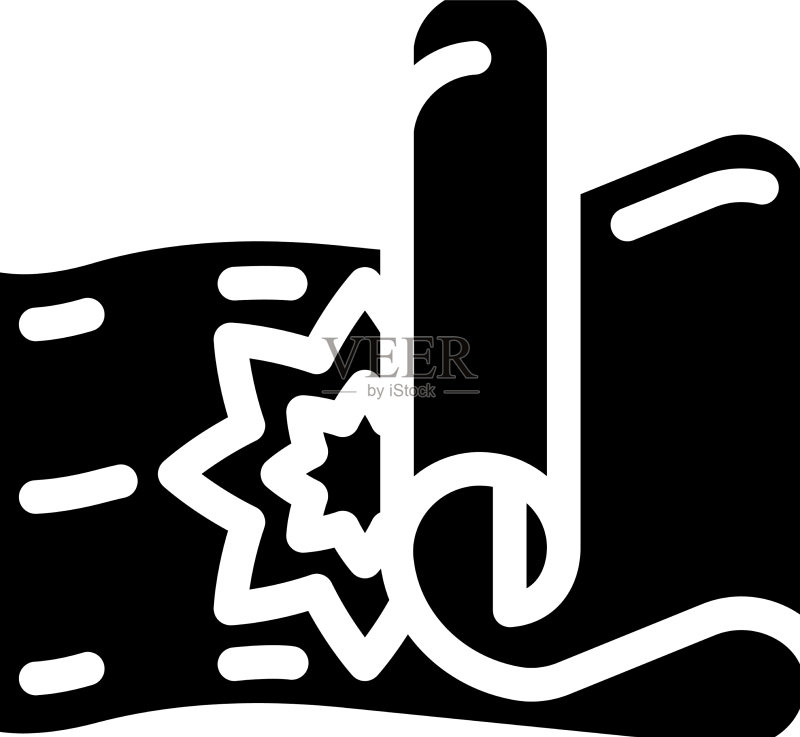 冥想垫字形图标图标素材