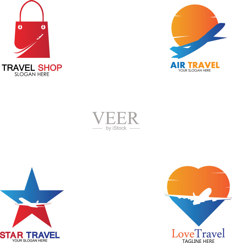 飞机旅行Logo合集图标素材