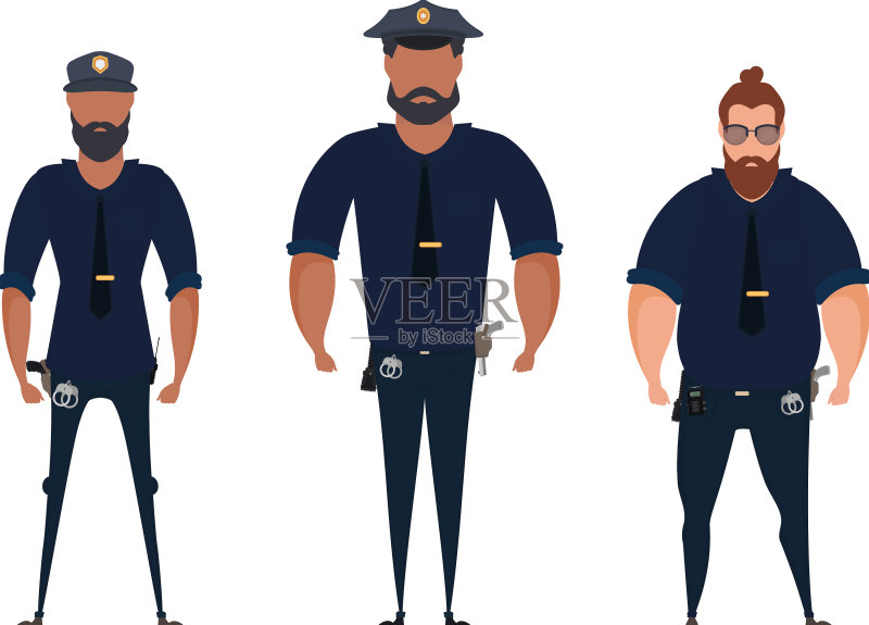 穿制服的警察图标素材