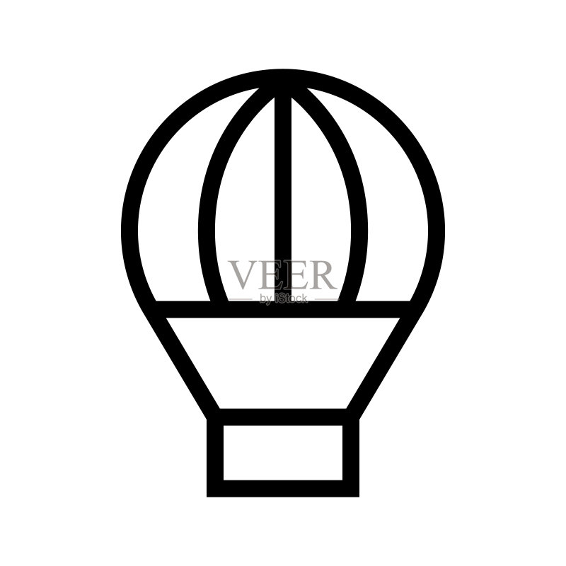 热气球图标图标素材