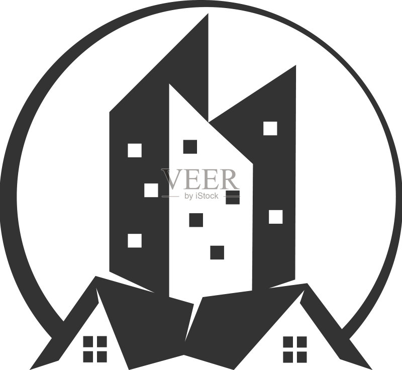 房地产住宅图标品牌公司图标素材