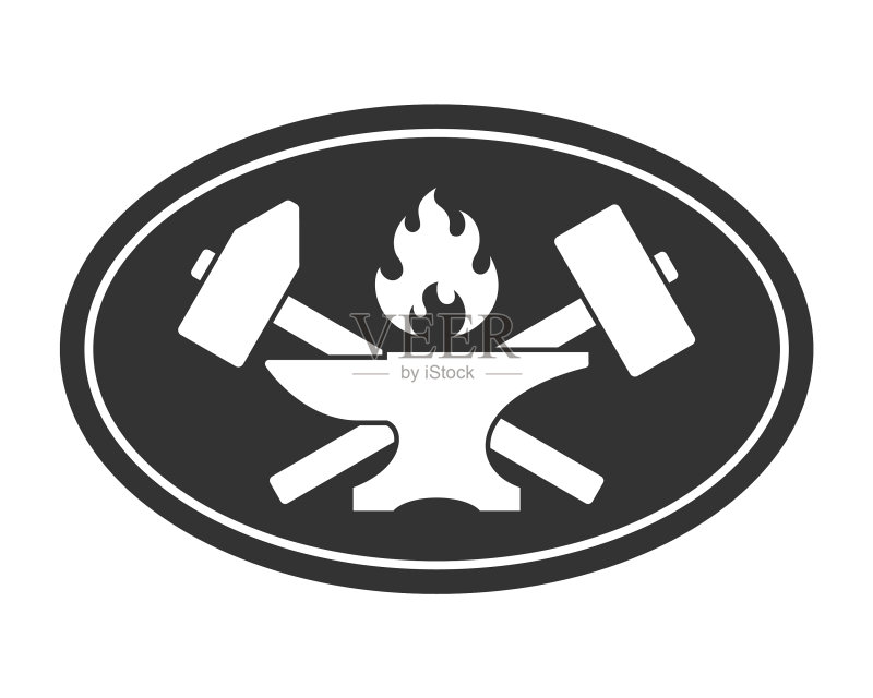 铁匠铺Logo图标素材