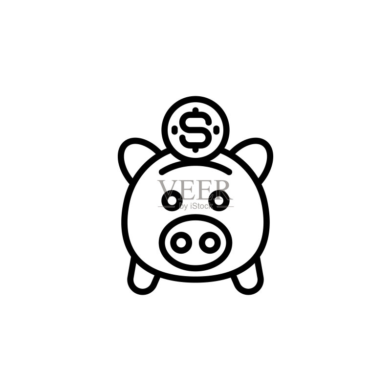 矢量储蓄图标图标素材