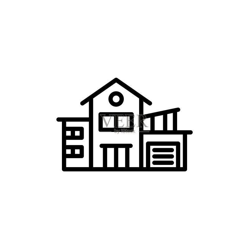 矢量房屋贷款图标标志图标素材