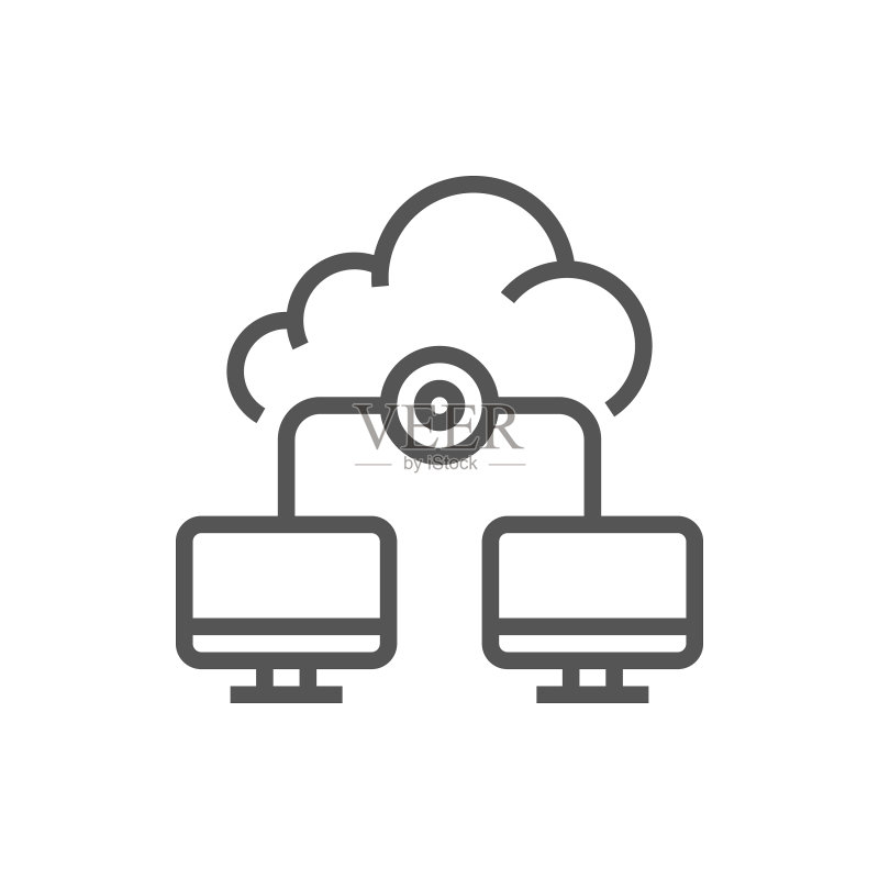 云网络图标独立标志符号图标素材