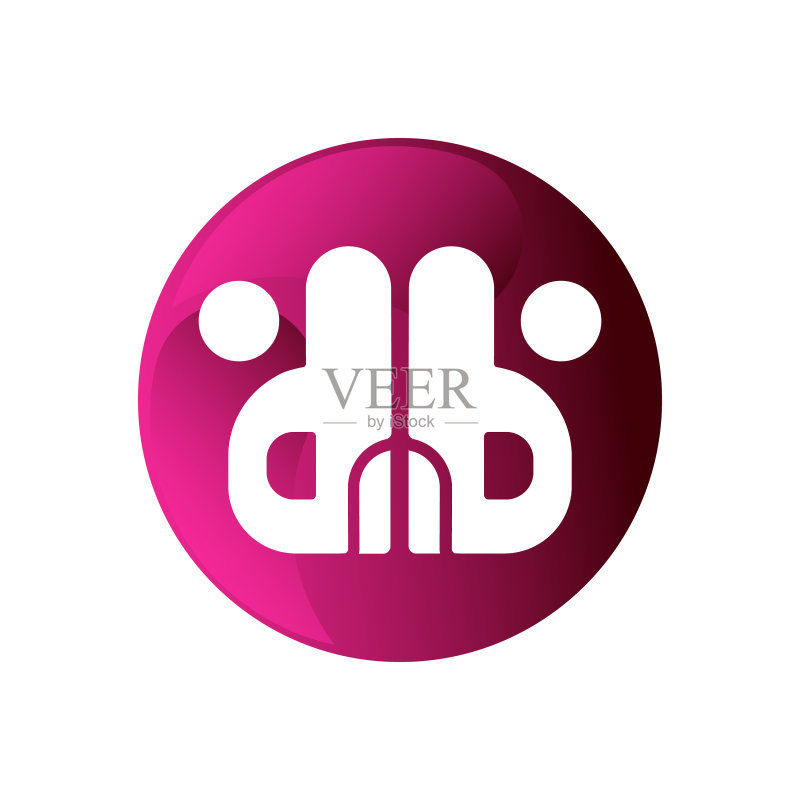 字母DB logo图标素材