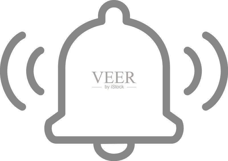 消息通知铃铛线性图标图标素材