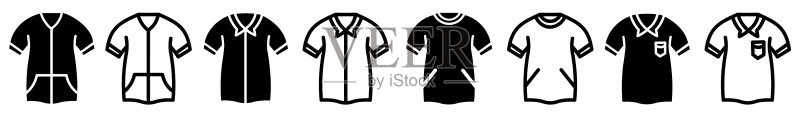 服装系列图标图标素材
