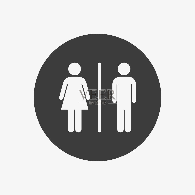 男女洗手间指示图标图标素材