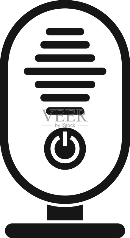 婴儿监视器拨浪鼓玩具图标图标素材
