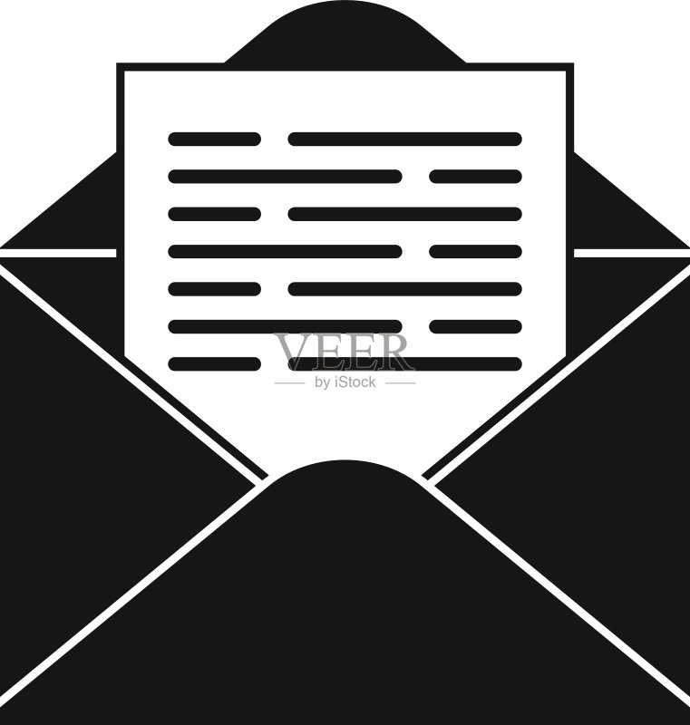简易邮件信封图标图标素材
