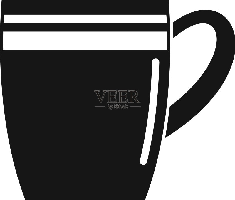 摩卡杯简笔画热茶图标图标素材