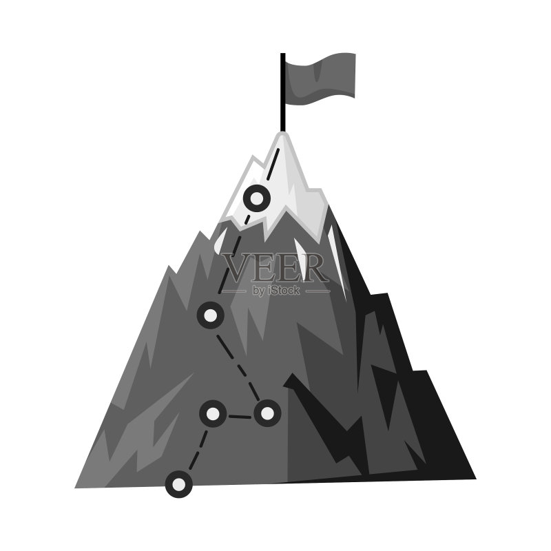 山峰Logo网页设计图标素材