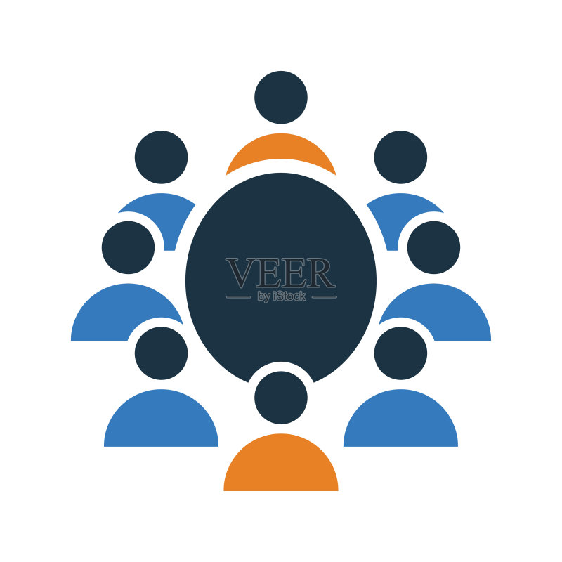 会议,Scrum会议图标。简单的可编辑矢量图形图标素材