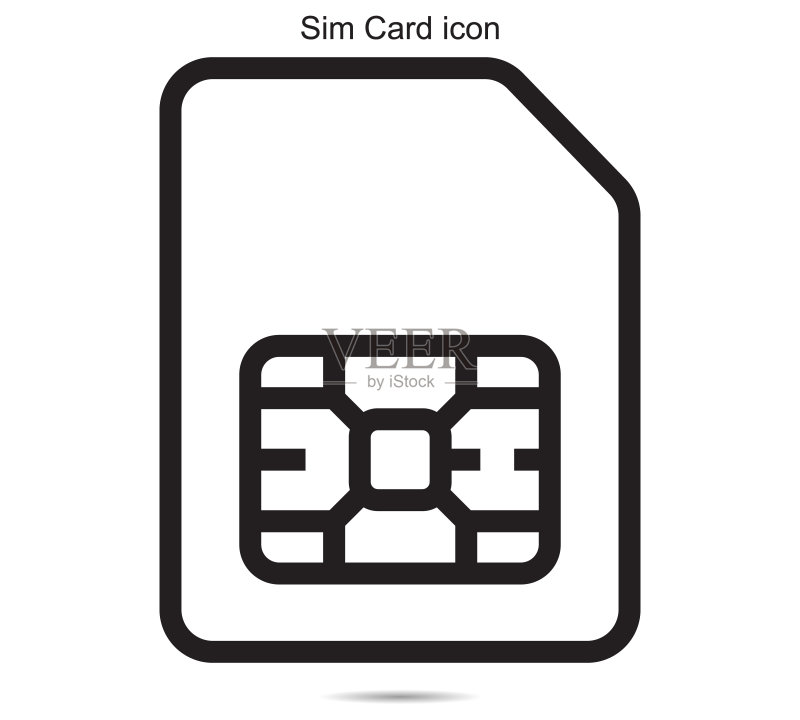 SIM卡矢量图图标素材