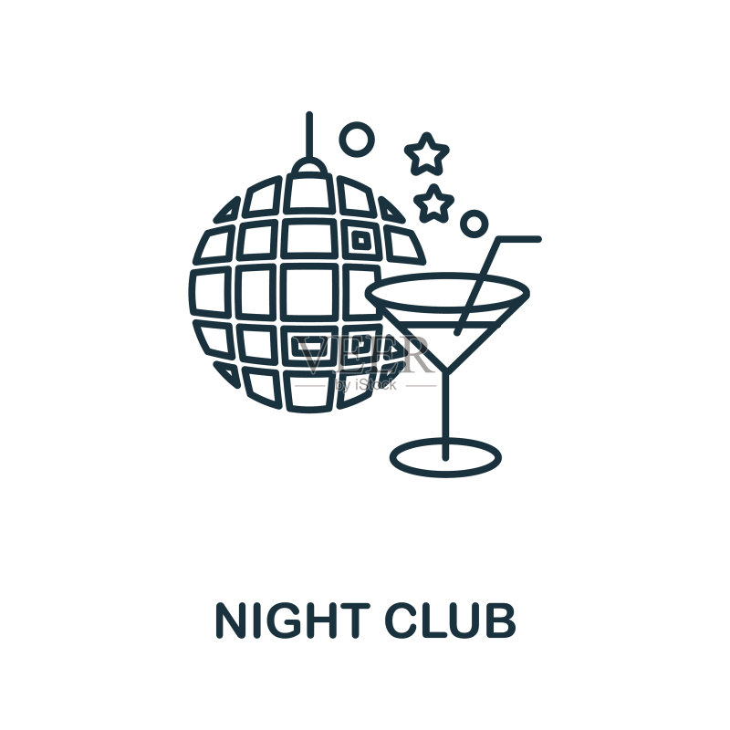 都市生活夜总会图标元素图标素材