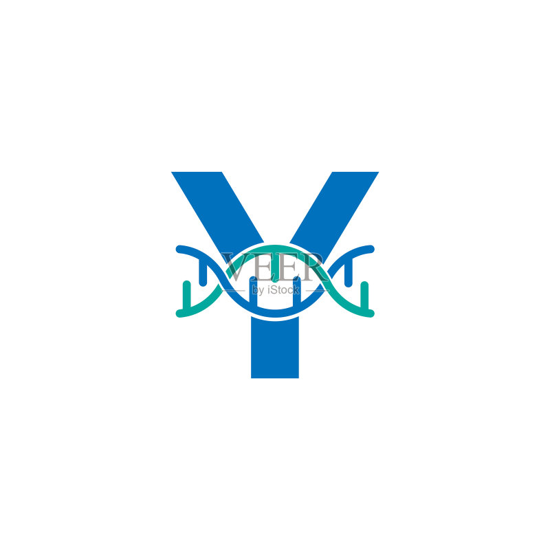 首字母Y基因DNA图标标志设计图标素材