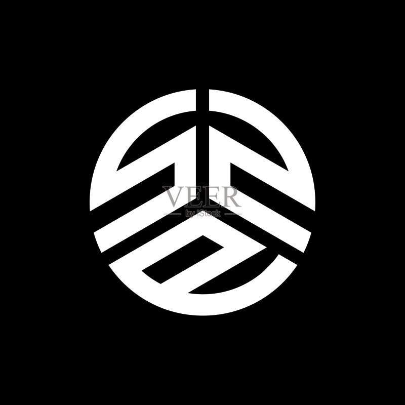 SZP字母标志设计图标素材