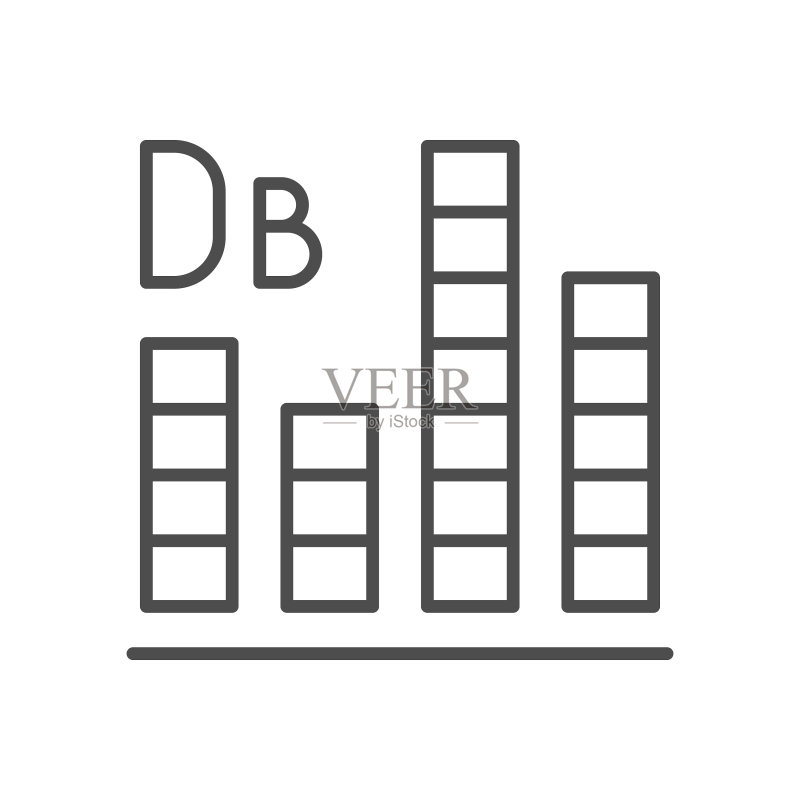 音效图表线条轮廓图标图标素材